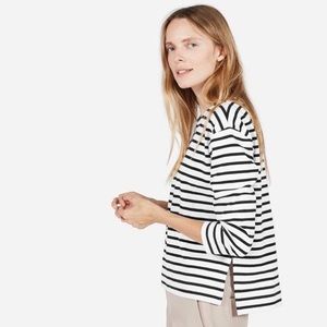 Everlane The Boxy Stripe Boxy Cotton Tee